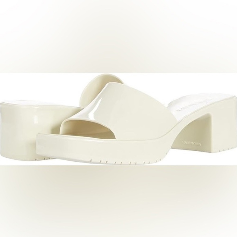 Steve Madden Beige Harlin Slide On Sandals 10